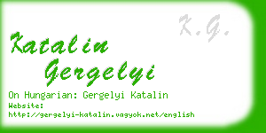 katalin gergelyi business card